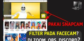 Filter Pada Facecam, Pakai Snap Cam di OBS, Zoom, Discord