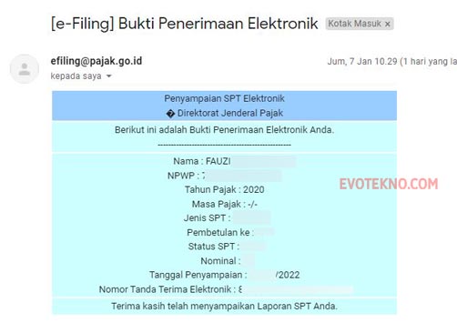 Laporan SPT Tahunan DJP Online Pajak