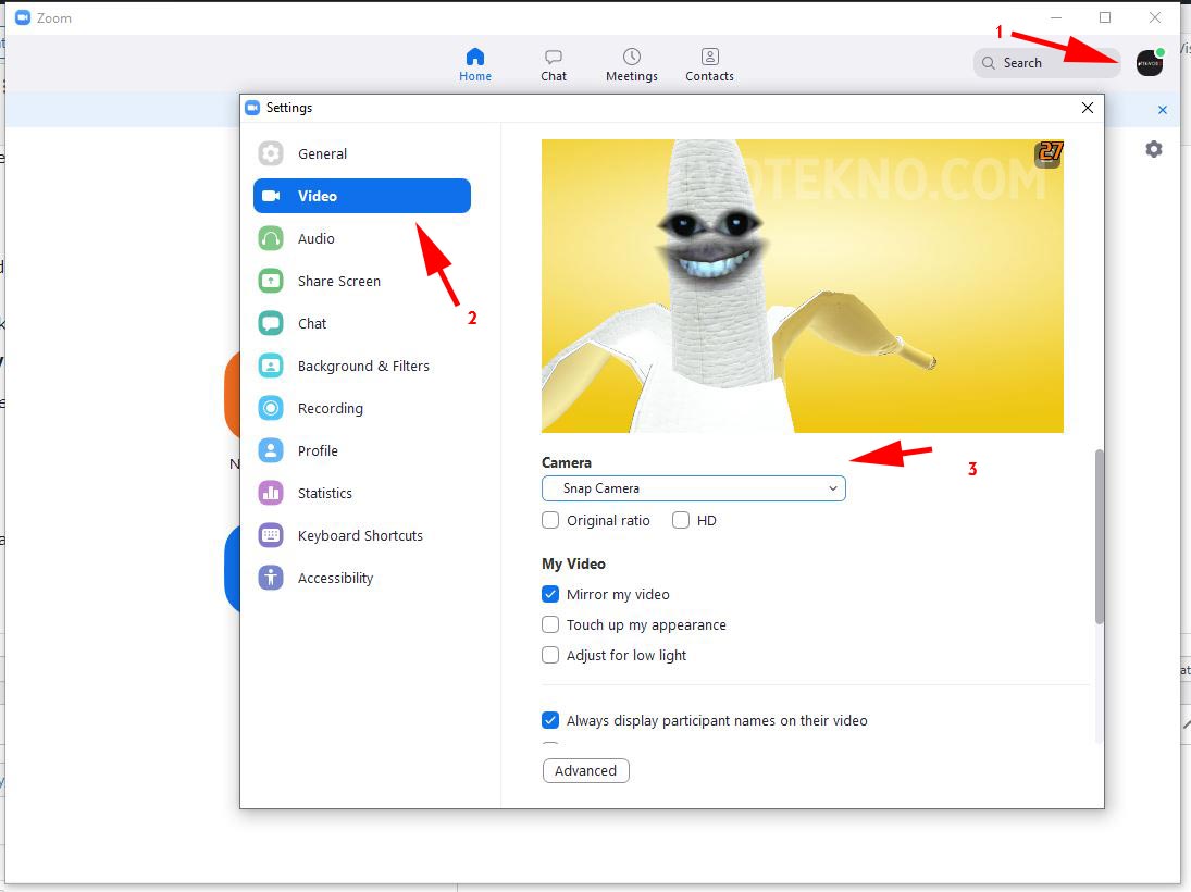 cara pakai snap camera di discord