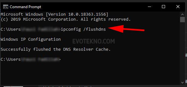 Clear DNS Flush - Command Prompt