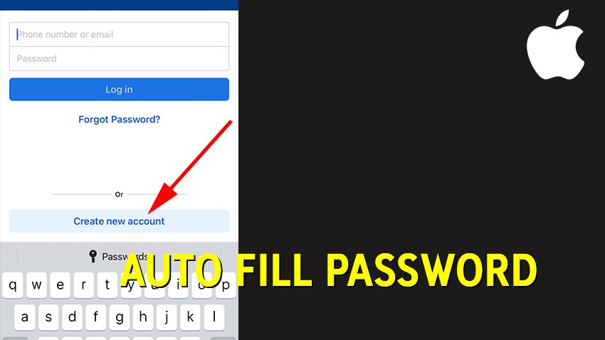 Cara Isi Otomatis Password (Auto Fill Password) di iPhone iPad (iOS)
