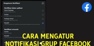 Cara Mematikan Notifikasi Grup di Facebook (Mengatur Notif Mengganggu)