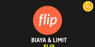 Biaya dan limit transaksi Flip