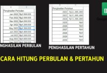 Cara Hitung Perbulan dan Pertahun di Google Sheets