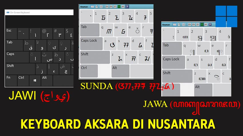 Cara Install Keyboard Aksara Sunda, Jawa dan JawiPegon (Windows)