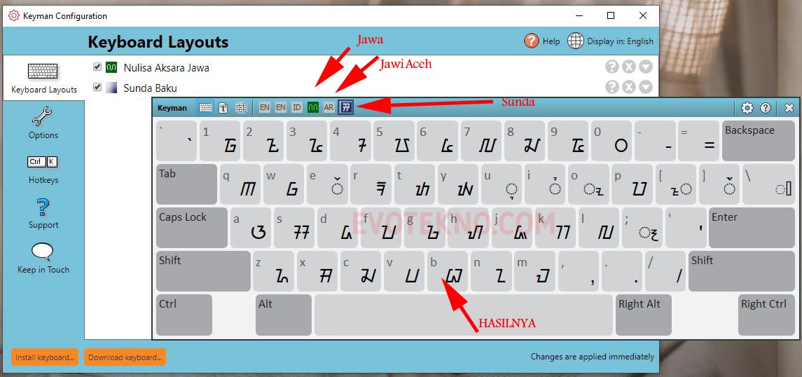 Cara Install Keyboard Aksara Sunda Jawa Dan Jawi Pegon Windows The
