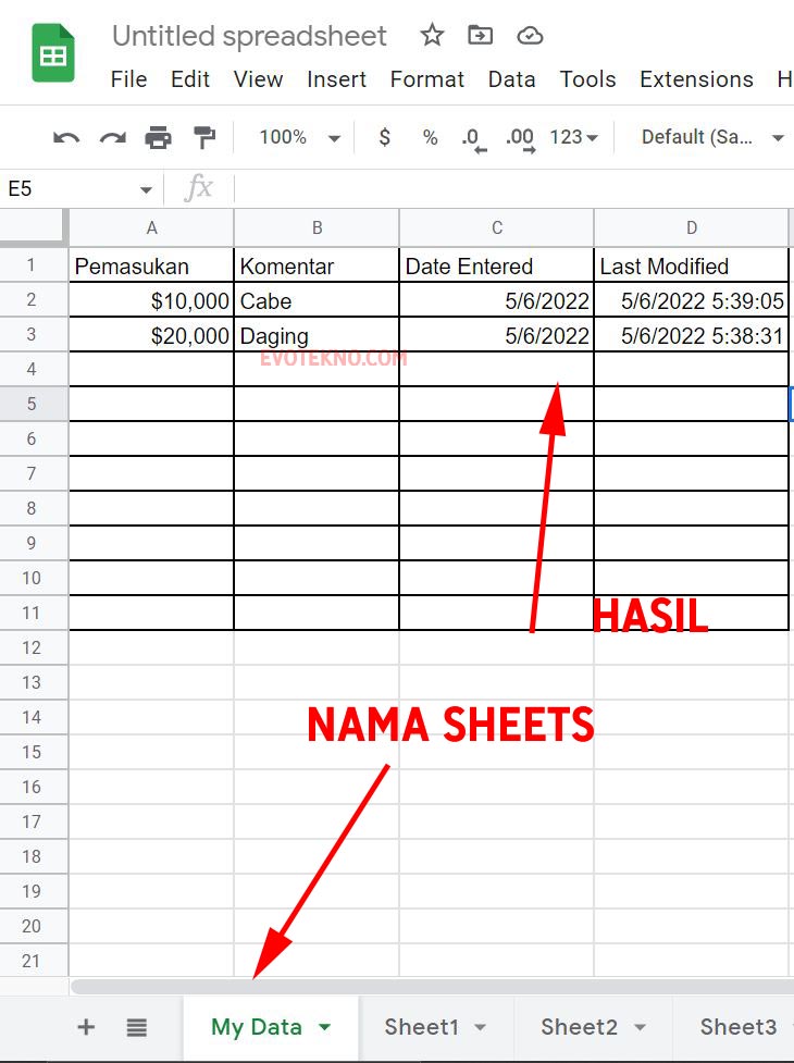 Script TIme Stamp Google Sheets