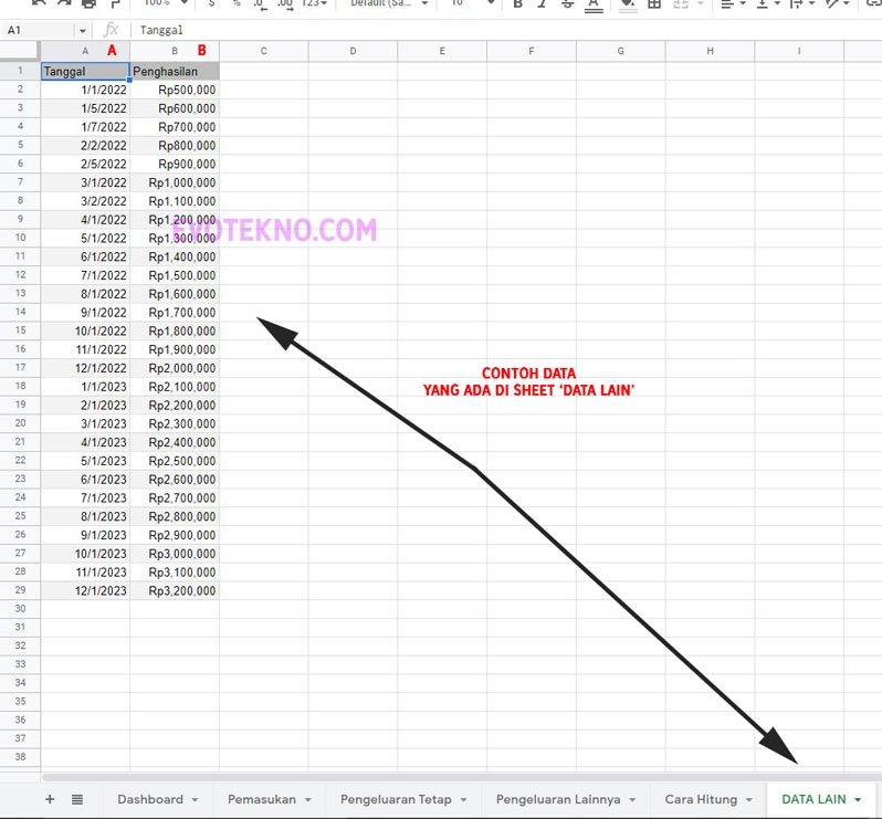 Sheet Lain Google Sheets