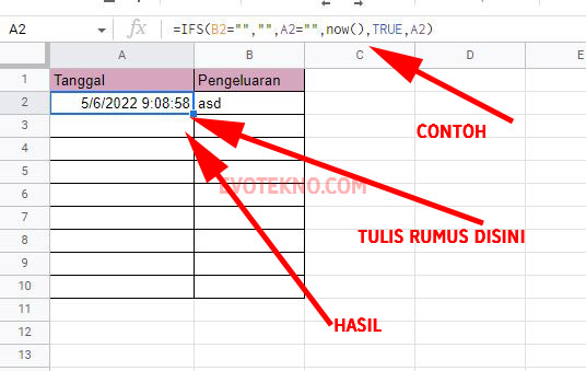 Timestamp Google Sheets