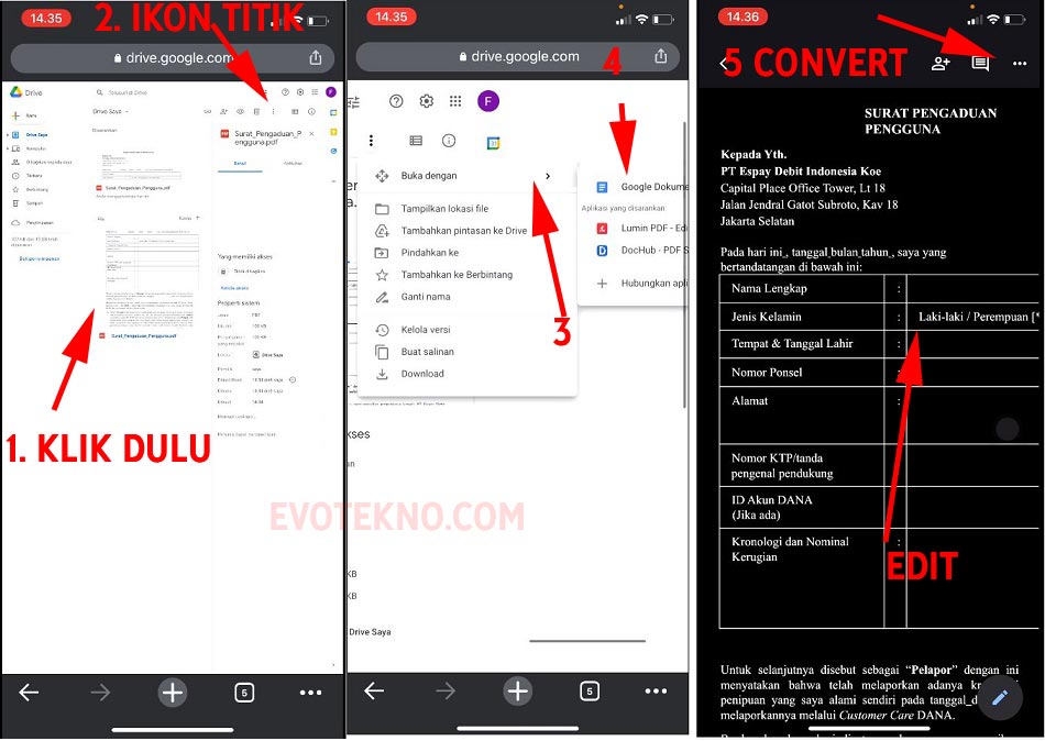 Buka Dengan .PDF di Google Dokumen