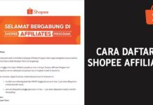 Cara Daftar Shopee Affiliate