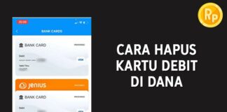 Cara Hapus Kartu Debit Yang Terdaftar di DANA