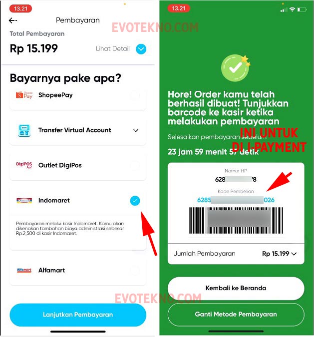 Pembayaran Indomaret