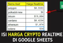 Cara Isi Harga Crypto Secara Realtime di Google Sheets (dari CoinMarketCap)