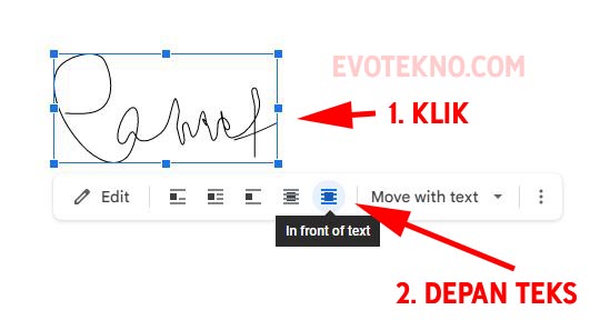 Cara Memindahkan Tanda Tangan Google Docs