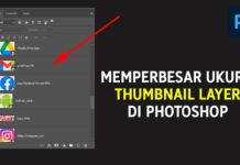 Cara Memperbesar Ukuran Thumbnail Layer di Photoshop