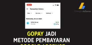 Cara Menambahkan GoPay Sebagai Penerima Pembayaran Google AdSense