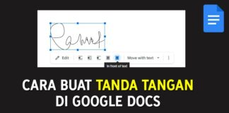 Cara Tanda Tangan di Google Docs