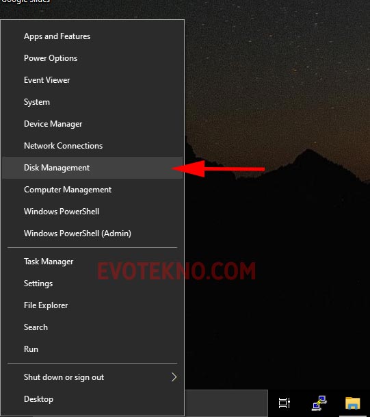 Disk Management - Windows 10