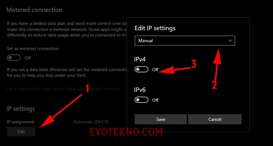 IP Settings - DNS Server - Windows 10