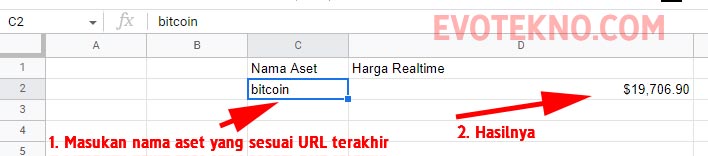 nama aset kripto - harga crypto di google sheets