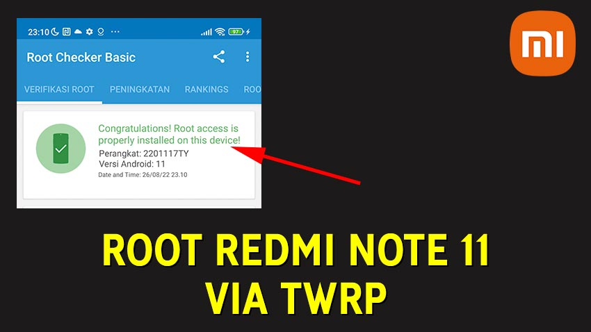 Cara Root Xiaomi Redmi Note 11 via TWRP (Magisk)