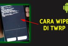 Cara Wipe Factory Reset di TWRP