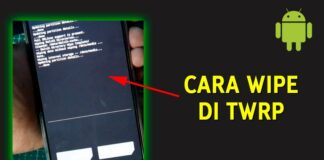 Cara Wipe Factory Reset di TWRP