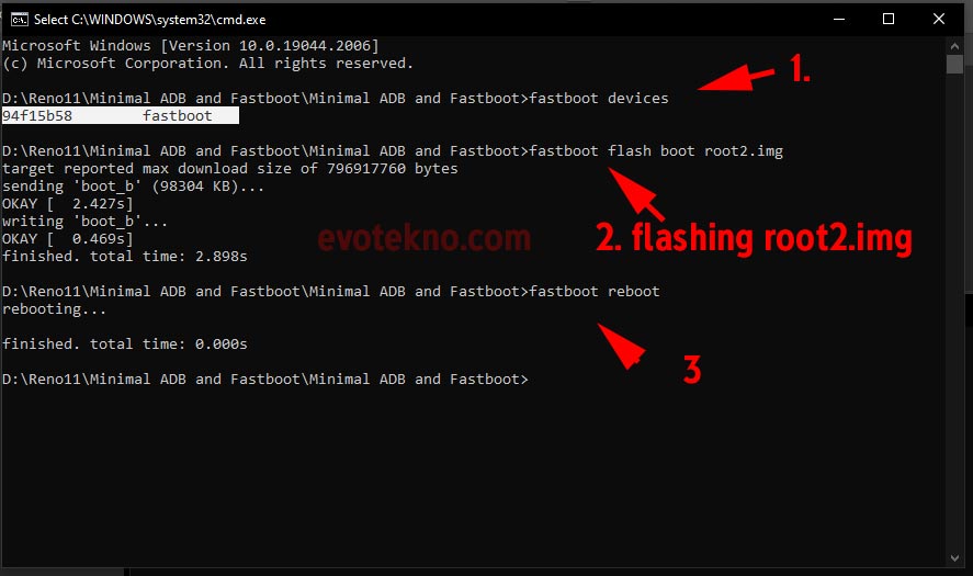 cmd flashing root tanpa twrp minimal adb fastboot