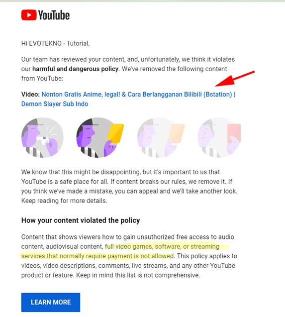 email strike 1 youtube