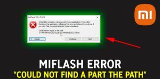 Cara Mengatasi MiFlash Error Could not find a part of the path Ketika Klik Refresh