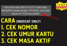 Cara Cek Umur Kartu Indosat (IM3 Ooredoo), Sekaligus Cek Nomor dan Cek Masa Tenggang