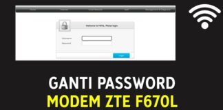 Cara Ganti Password Modem ZTE F670L (IndiHome ISP lain)