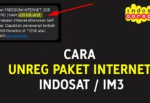 Cara Unreg Paket Internet Indosat IM3 (Stop Paket Data)