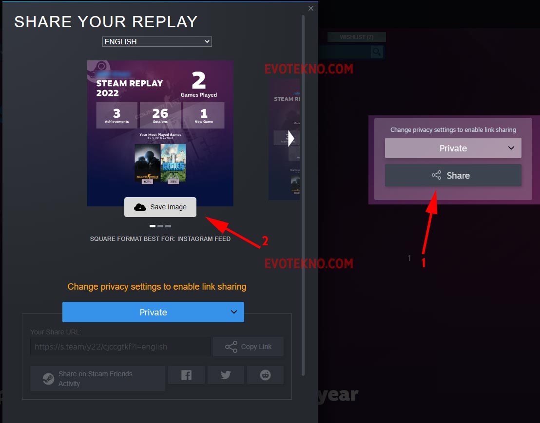 Steam Replay - Share - Save Images