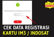 Cara Cek Registrasi NIK KTP Kartu IM3 (Indosat Ooredoo)