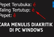 Cara Menulis Huruf Taling dan Pepet (Diakritik) di Keyboard, PC Windows