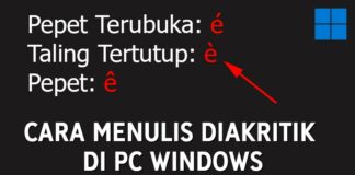 Cara Menulis Huruf Taling dan Pepet (Diakritik) di Keyboard, PC Windows