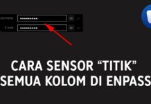 Cara Sensor Titik Pada Kolom di Enpass