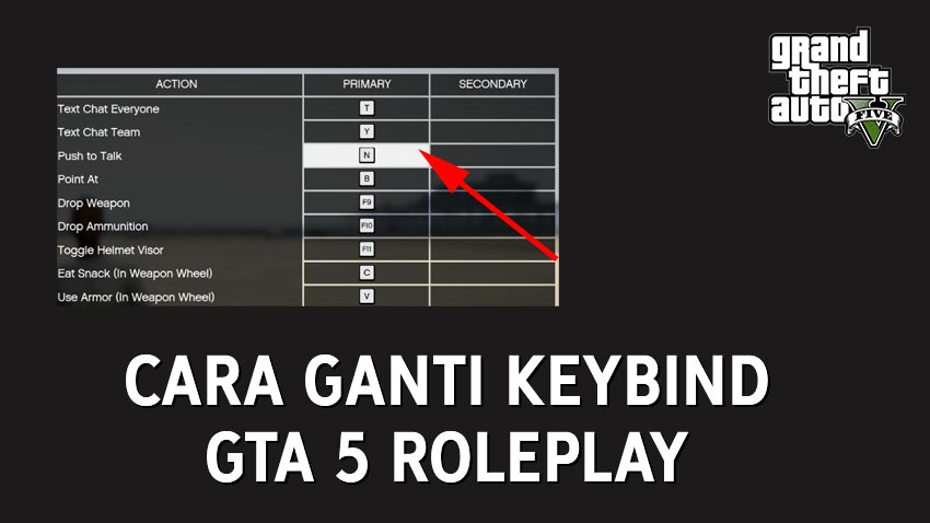 Cara Mengganti Tombol Keyboard (Keybind) di GTA 5 Roleplay (FiveM)