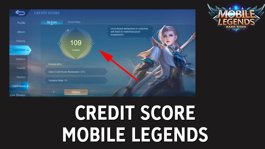 Cara Melihat dan Tambah Credit Score di Mobile Legends