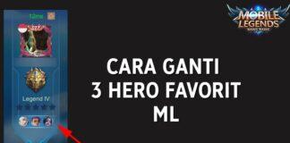 Cara Menampilkan Mengganti 3 Hero Favorit Ranked di Mobile Legends