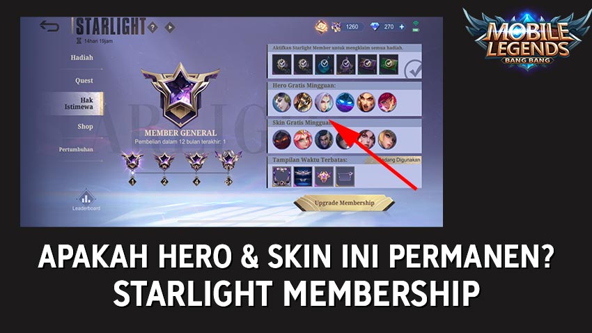 Apakah Hero & Skin dari Starlight Member Permanen Apa Worth It