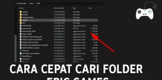 Cara Cepat Cari Alamat Folder Game di Epic Games