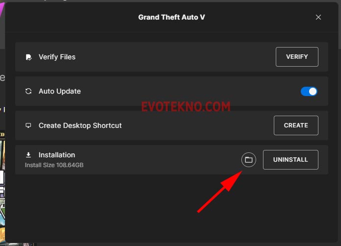 instalation - browse browser - launcher epic games