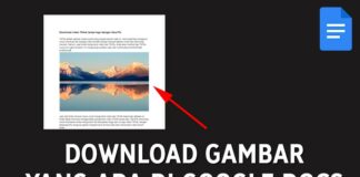 Cara Download Simpan Gambar Yang Ada di Google Docs